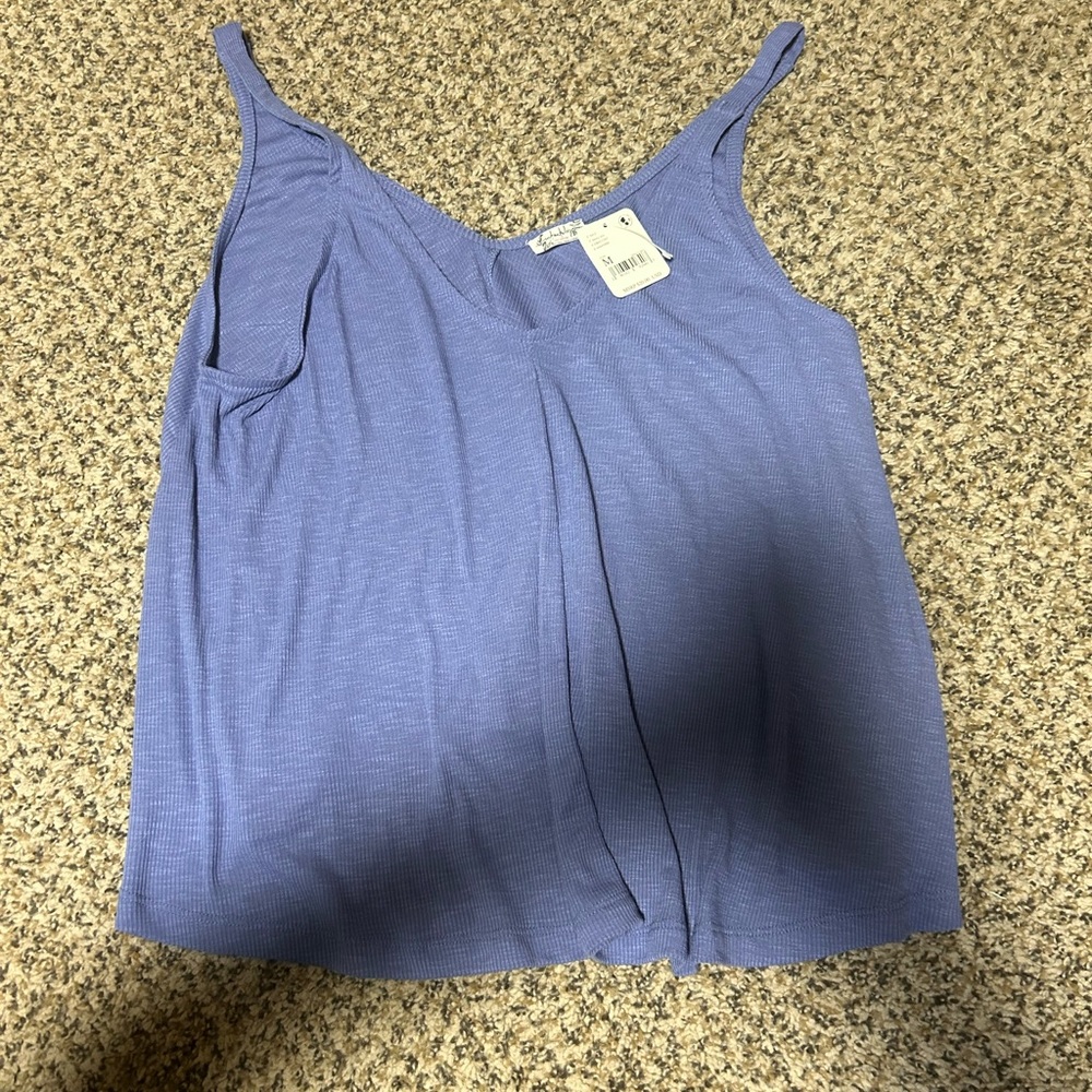 Free people blue tank NWT size medium